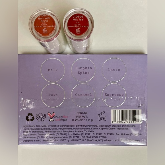 M2U NYC Uptown Downtown Eyeshadow Palette + Moisturizing Lipstick (2) - Picture 5 of 10